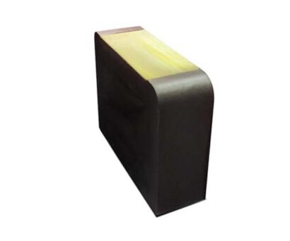 Cladded Side Table With Acrylic