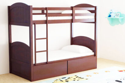 Alexander Bunk Bed with Drawer Storage in Wenge Finish