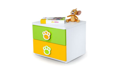 Panda Bedside Table - Yellow / Green