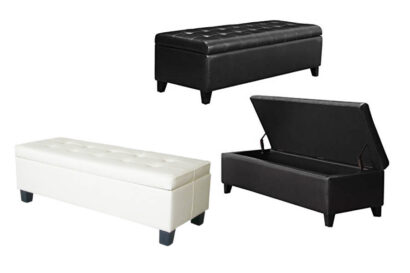 Button Tufted Storage Bench