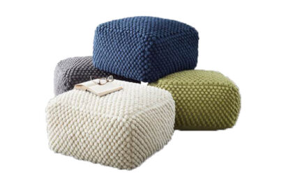 Bubble Knit Poufs