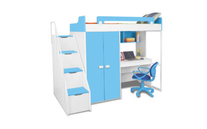 Boston Study Bunk Bed - Blue