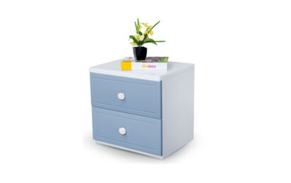 French Bedside Table - Blue