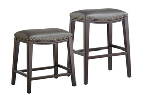 Backless Studded Counter Stool