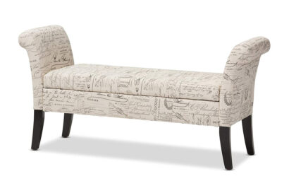 Phoenix Signature Tan Upholstered bench