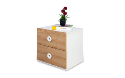 Country Collection Bed Side Table- Oak