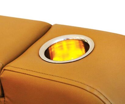 Lighted glass holder
