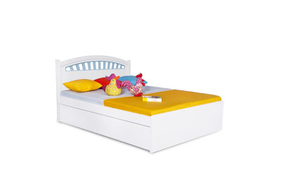 French Queen Size Bed - Blue