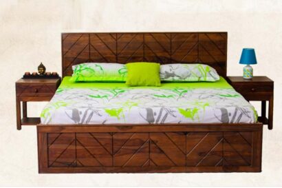 Picasso King Size Bed With Pull Out Drawers Storage
