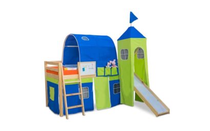 Castle Loft Bed - Blue-Green