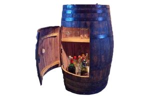 Wine Barrel Cabinet