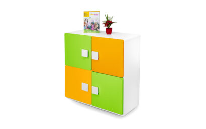 Two Layer Bookcase - Yellow / Green