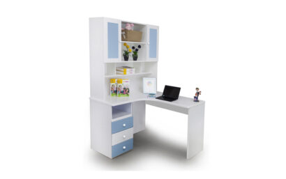 French Corner Study Table - Blue