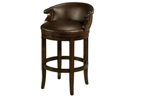 Swivel Leather Bar Stool