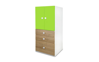 Country Collection Two Door Three Drawers Wardrobe - Oak