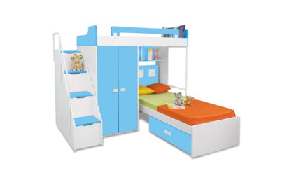 Boston Twin Bunk Bed - Blue