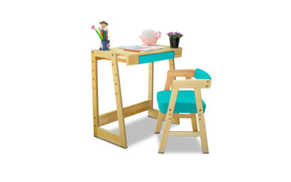 Pineworks Study Table & Chair set - Blue