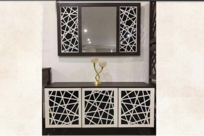 Fusion TV Unit In Cafe & Deco Finish